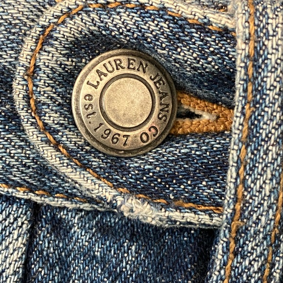 Lauren Jeans  Peplum Bottom Jean Skirt, size 14P - Picture 3 of 5